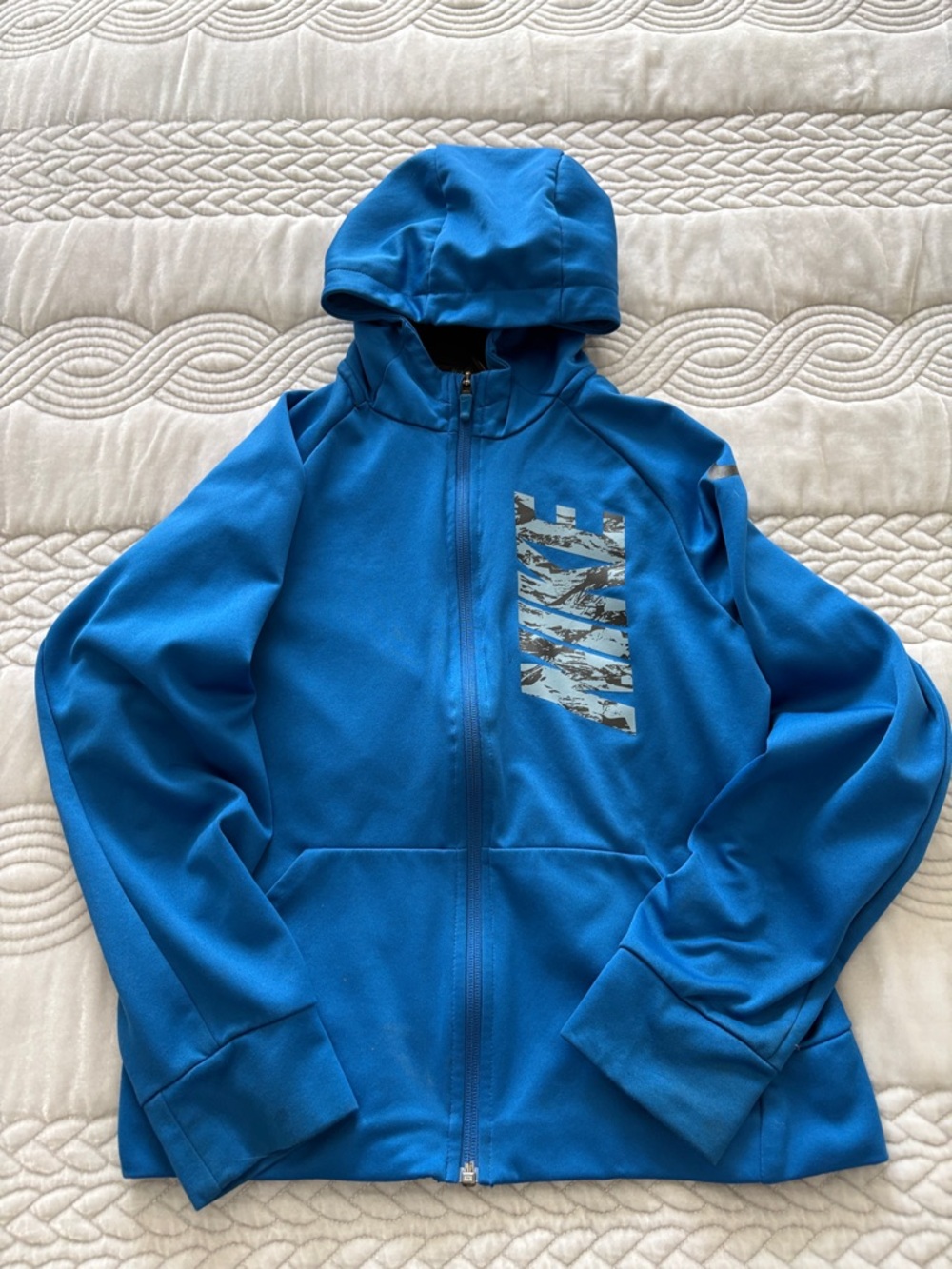 Blue Kids Nike Zip-Up Hoody